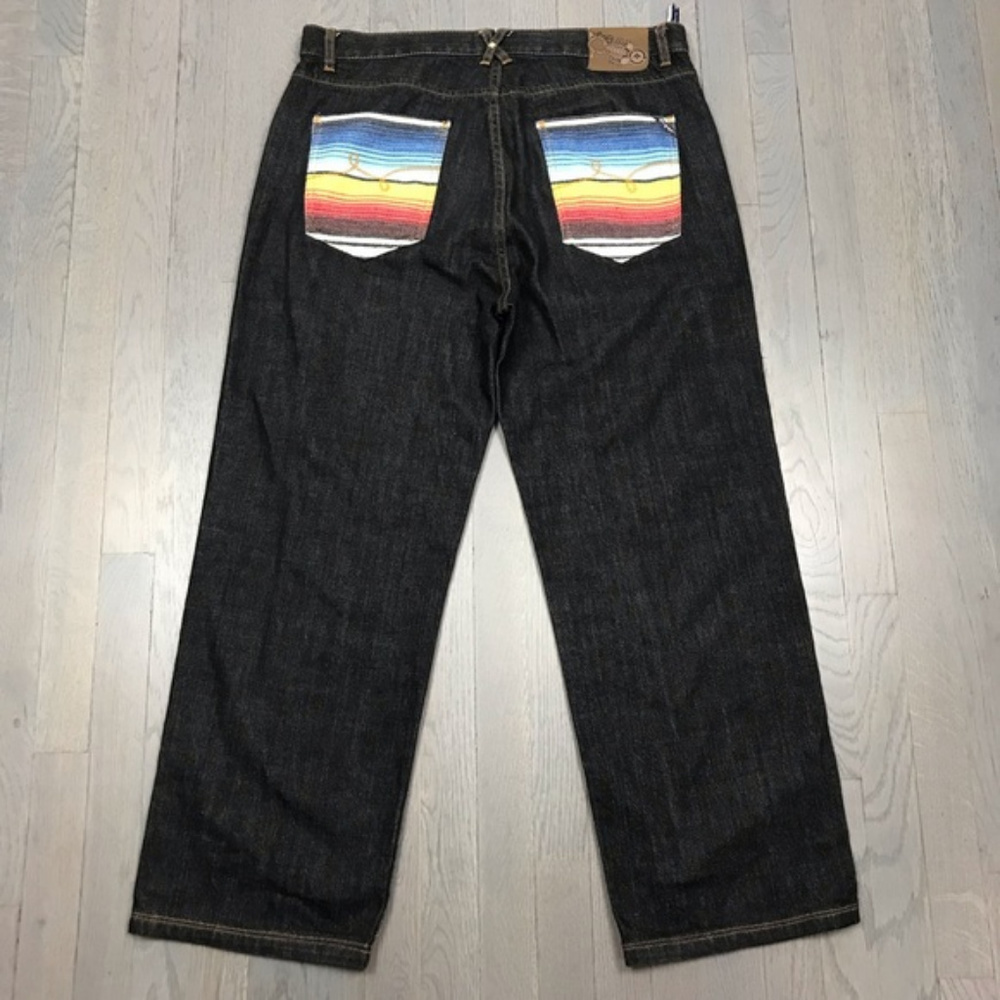 Lrg Knit Pocket Dark Wash Bootcut Denim Jeans Baha